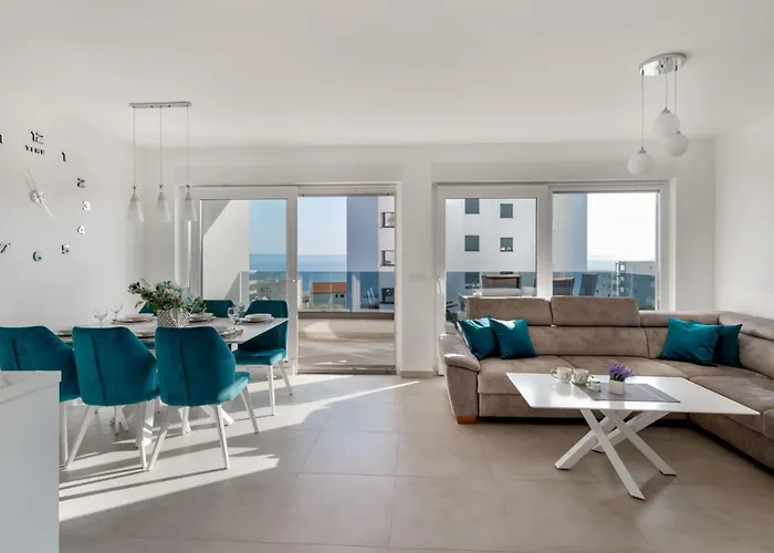 Marko - New Sea View With Free Parking 아파트 *
